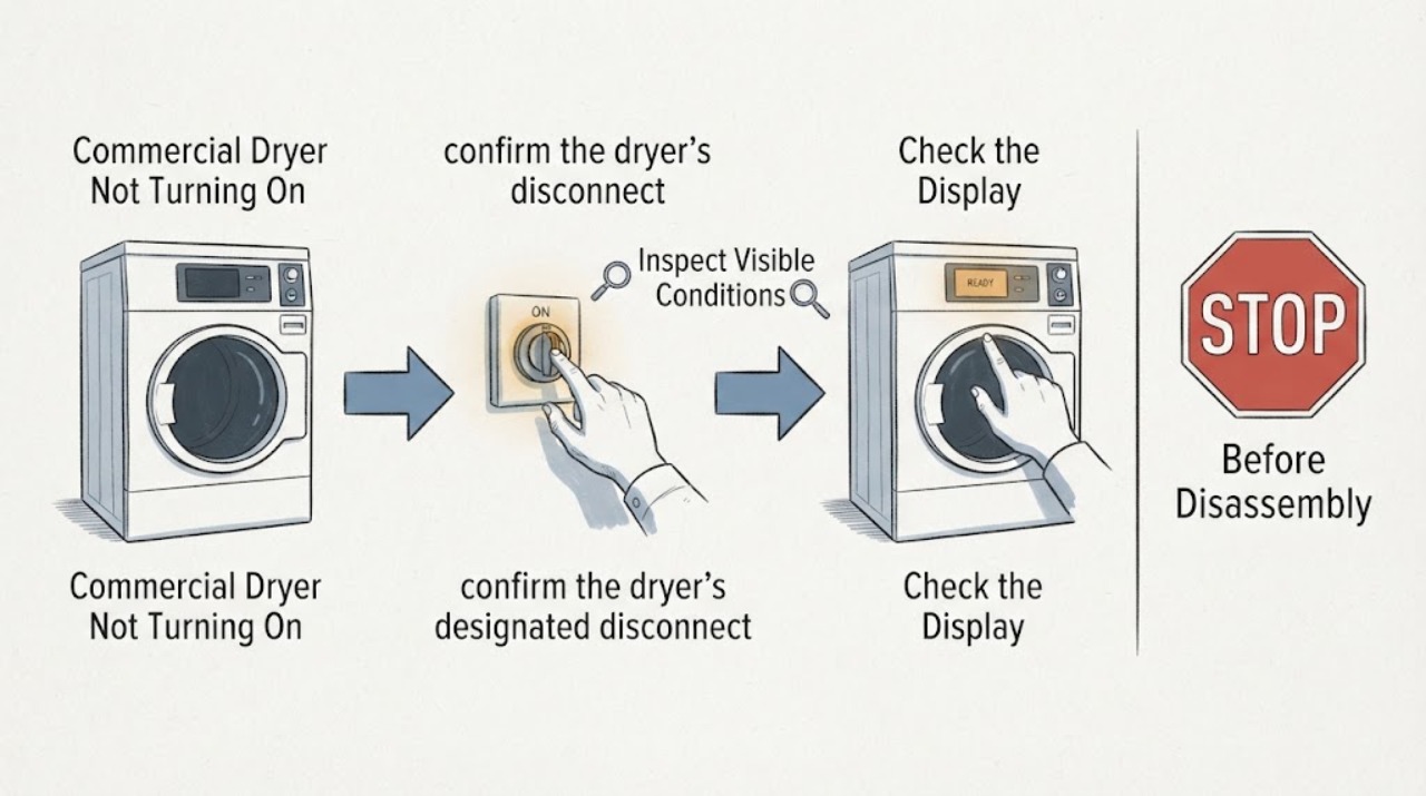 Commercial Dryer Not Turning On