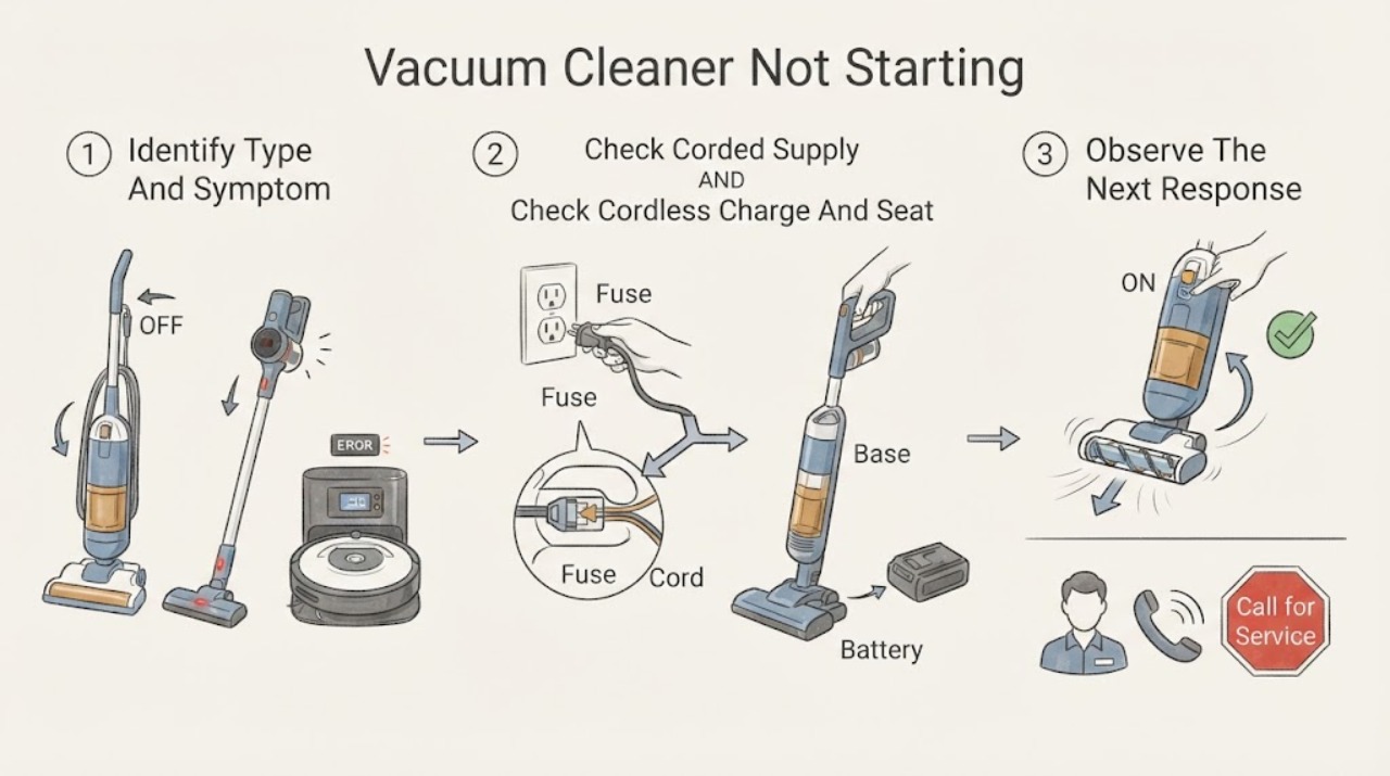 Vacuum Cleaner Not Starting
