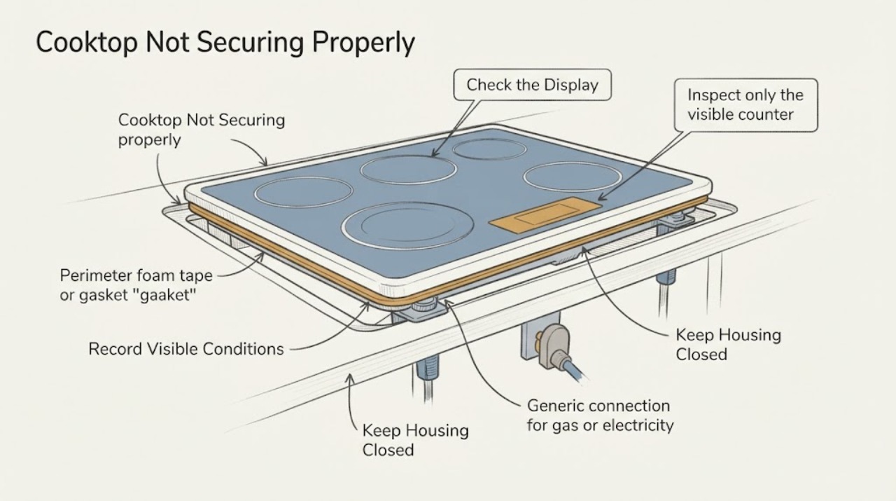 Cooktop Not Securing Properly
