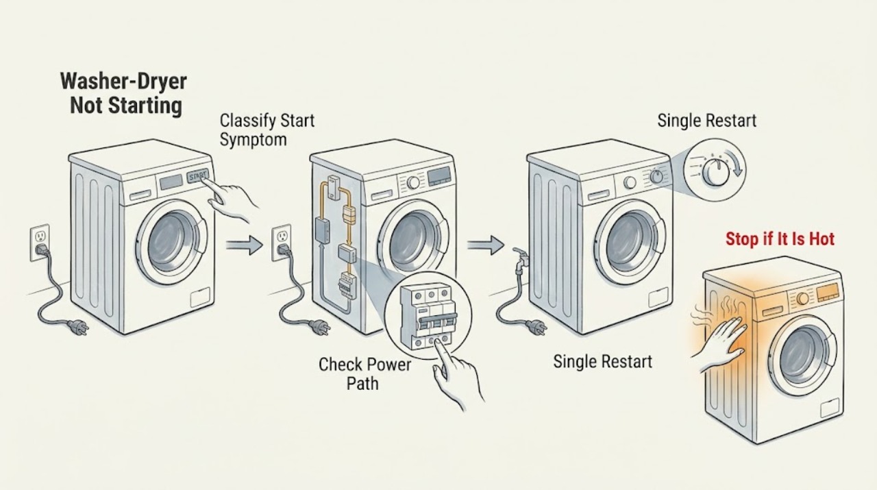 Washer-Dryer Not Starting