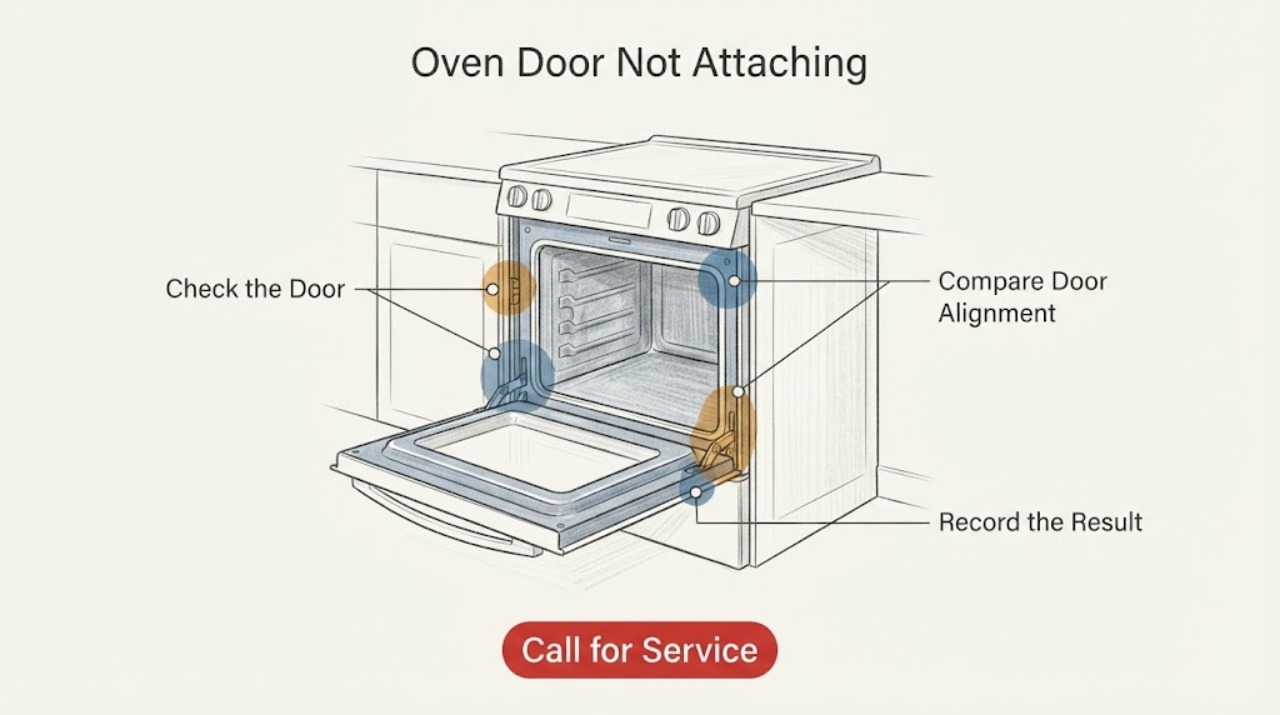 Oven Door Not Attaching |