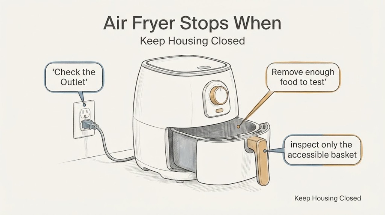 Air Fryer Stops When
