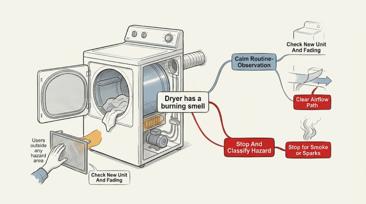 Dryer has a burning smell