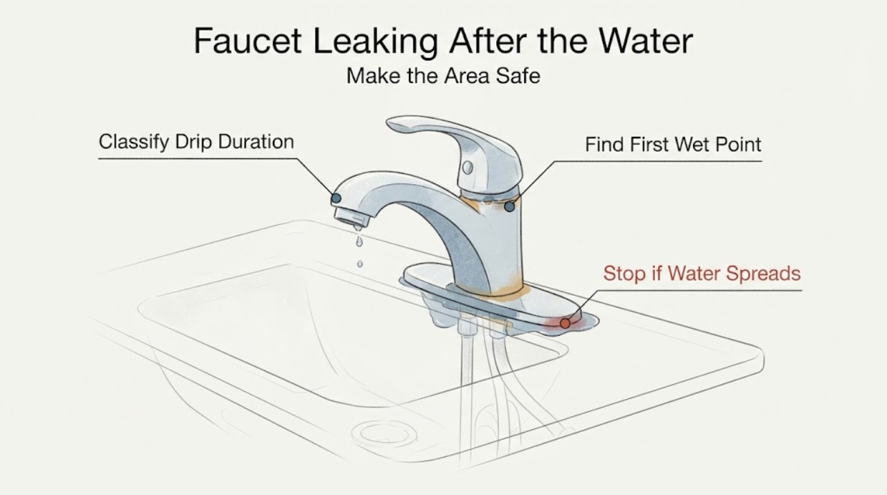 Faucet Leaking After the Water
