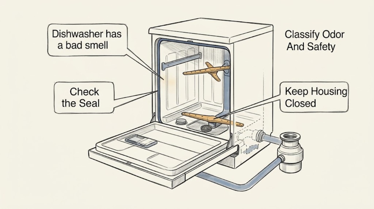 Dishwasher has a bad smell