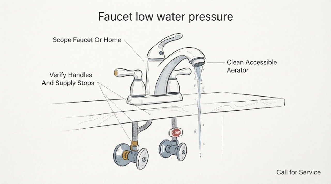 Faucet low water pressure