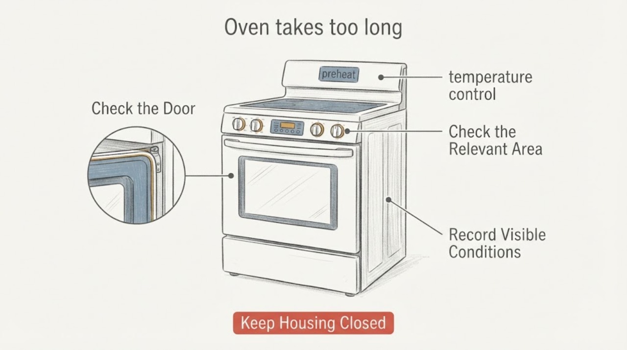 Oven takes too long