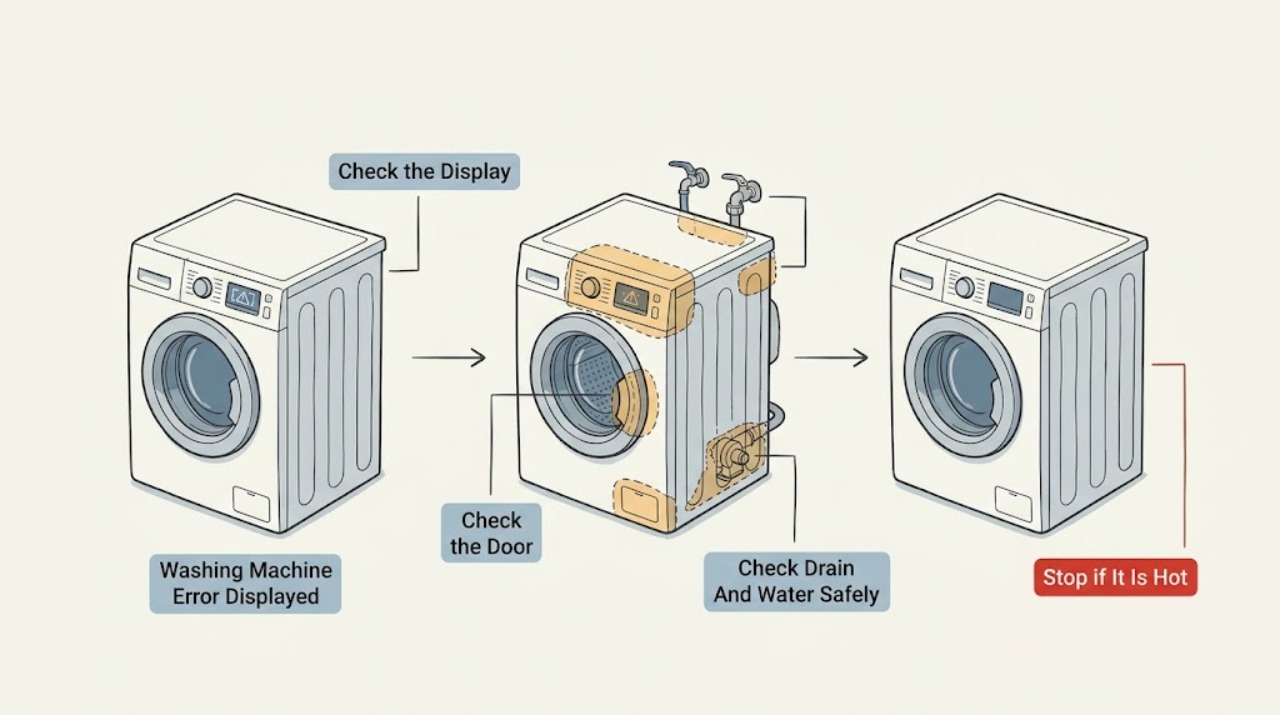 Washing Machine Error Displayed