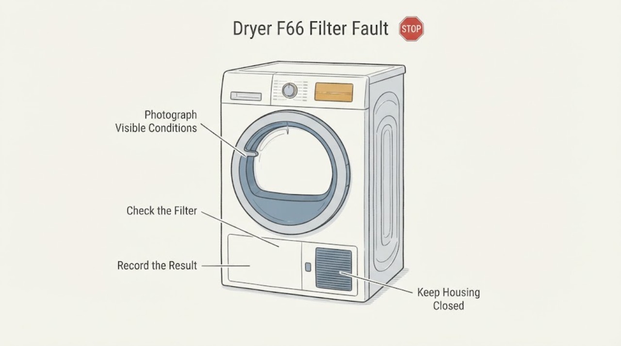 Dryer F66 Filter Fault