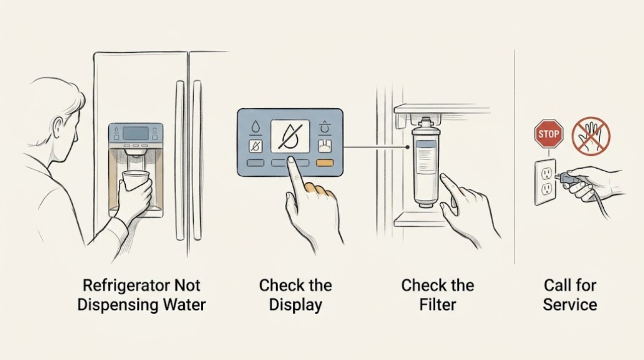Refrigerator Not Dispensing Water