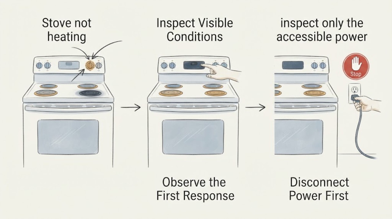 Stove not heating