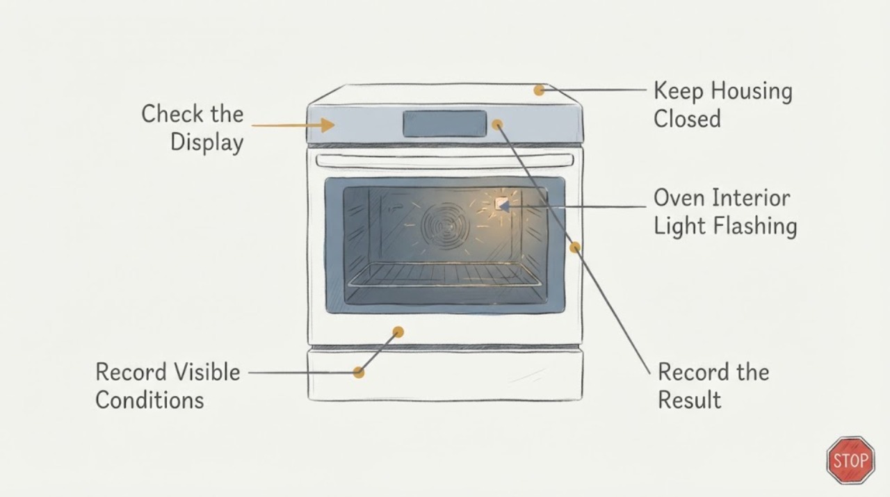 Oven Interior Light Flashing