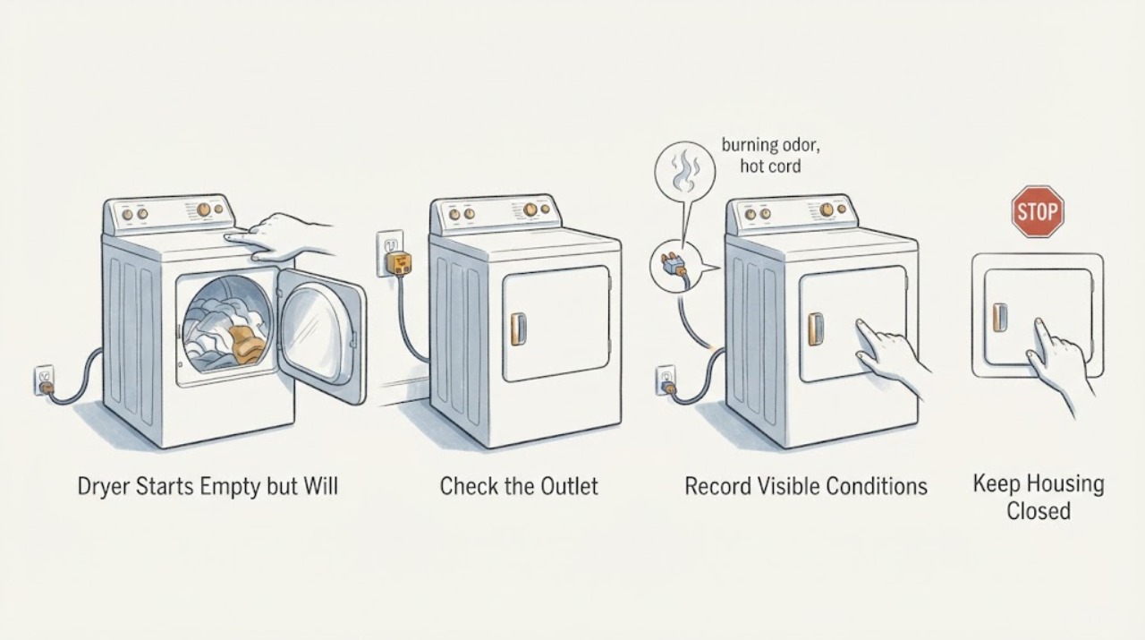 Dryer Starts Empty but Will
