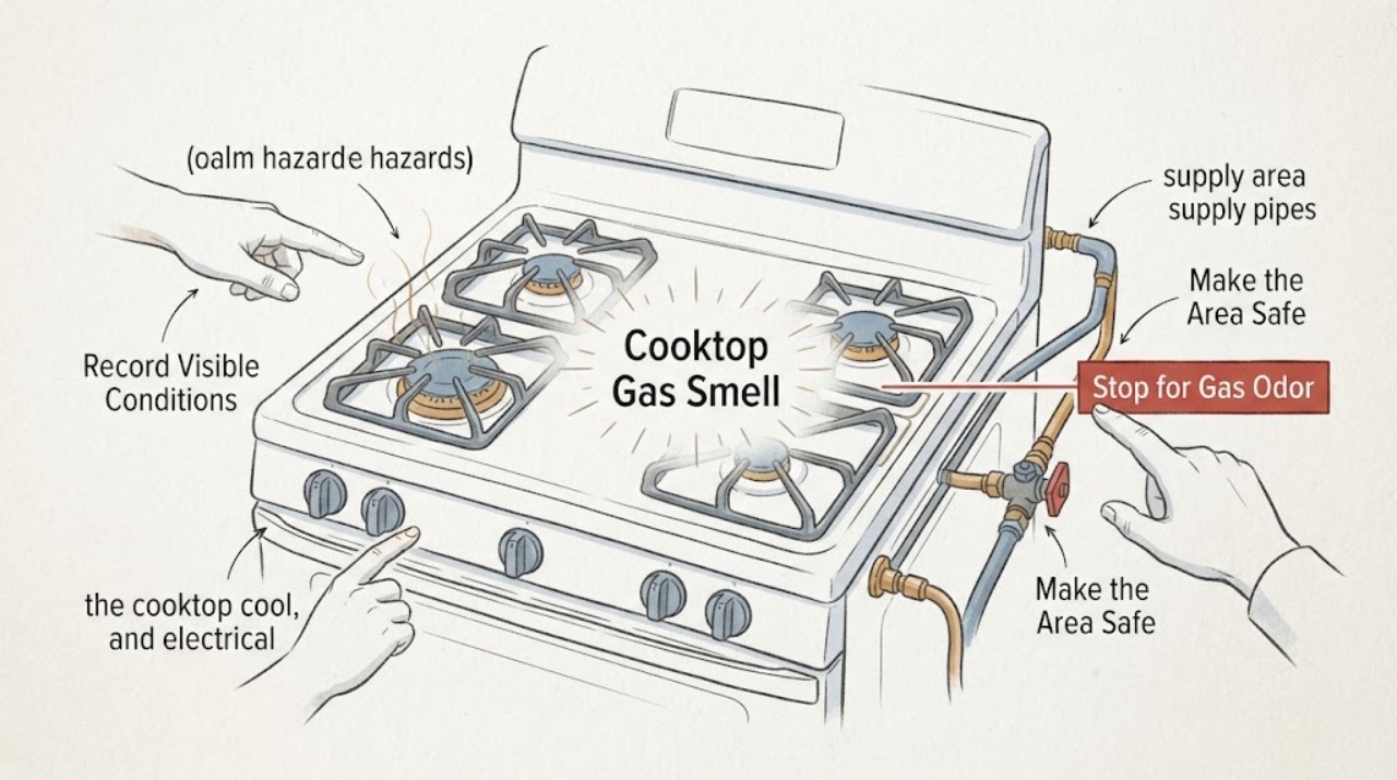 Cooktop Gas Smell