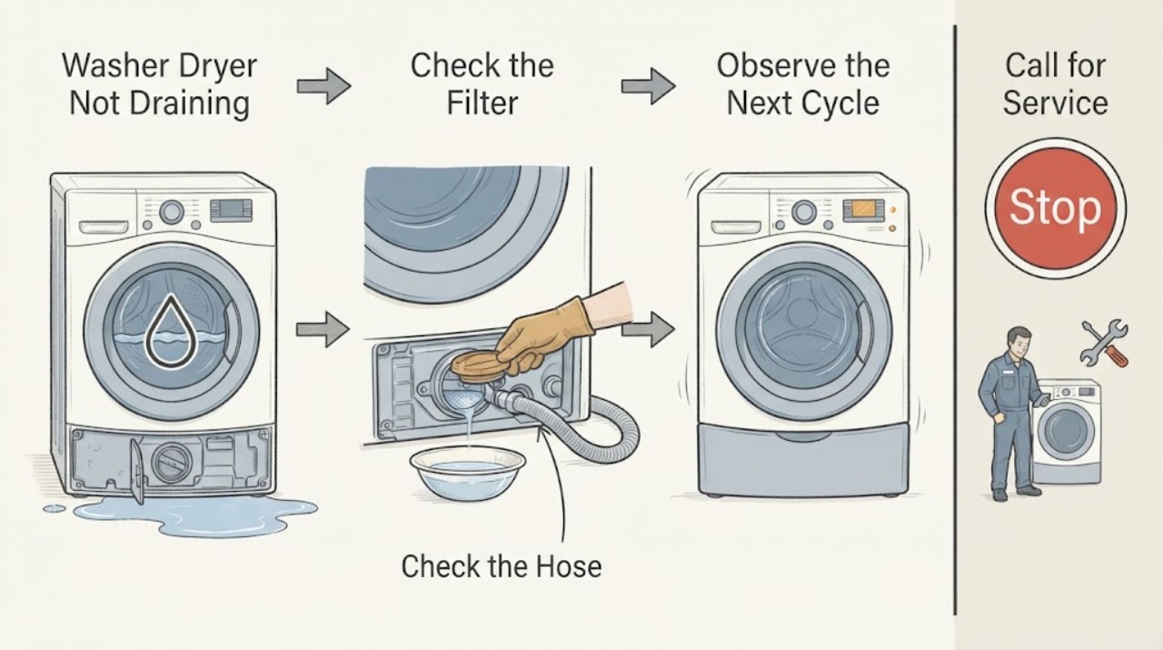 Washer Dryer Not Draining