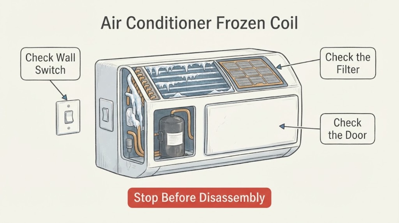 Air Conditioner Frozen Coil