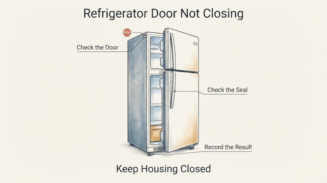 Refrigerator Door Not Closing