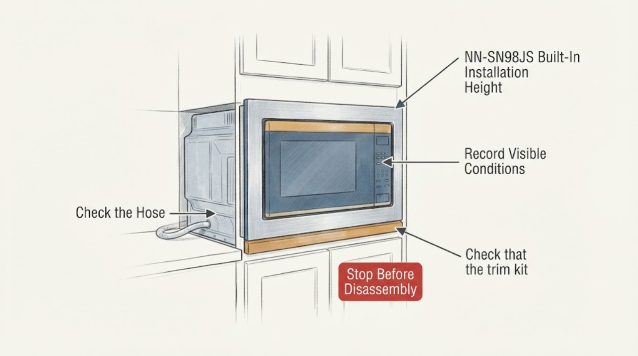 NN-SN98JS Built-In Installation Height