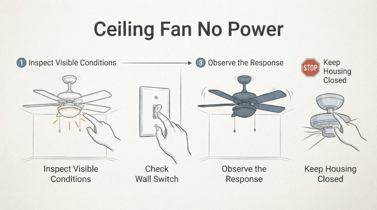 Ceiling Fan No Power