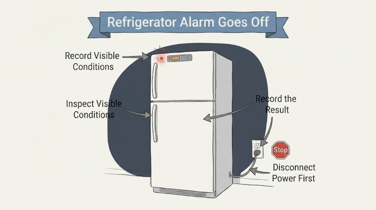 Refrigerator Alarm Goes Off