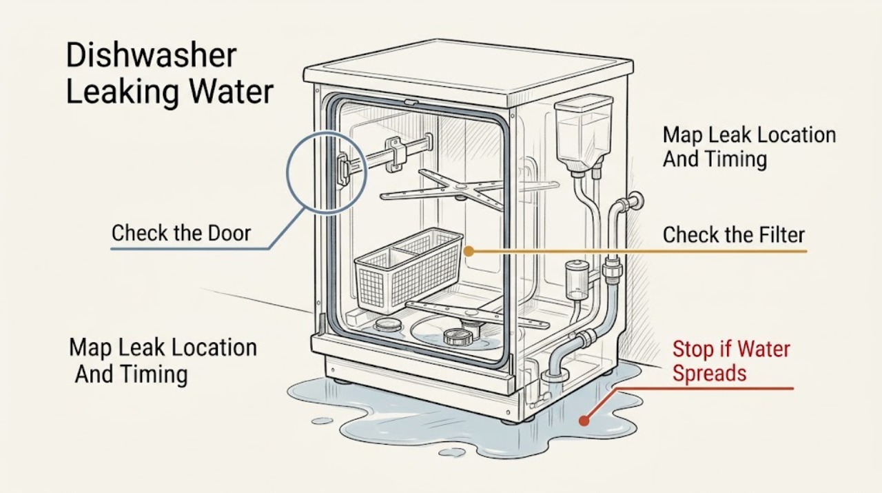 Dishwasher Leaking Water