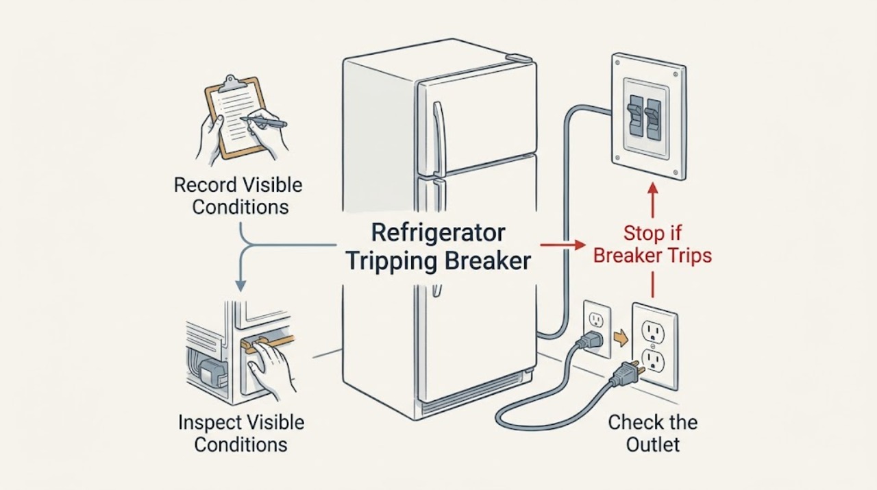 Refrigerator Tripping Breaker
