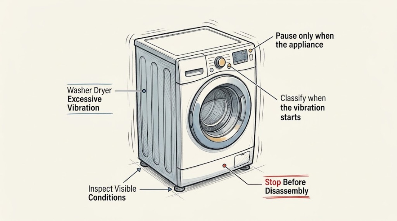 Washer Dryer Excessive Vibration