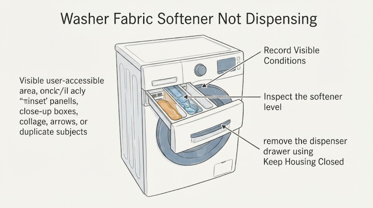 Washer Fabric Softener Not Dispensing