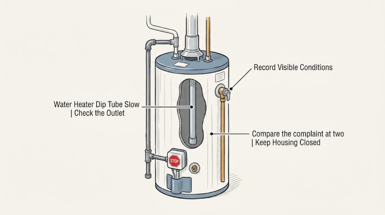 Water Heater Dip Tube Slow