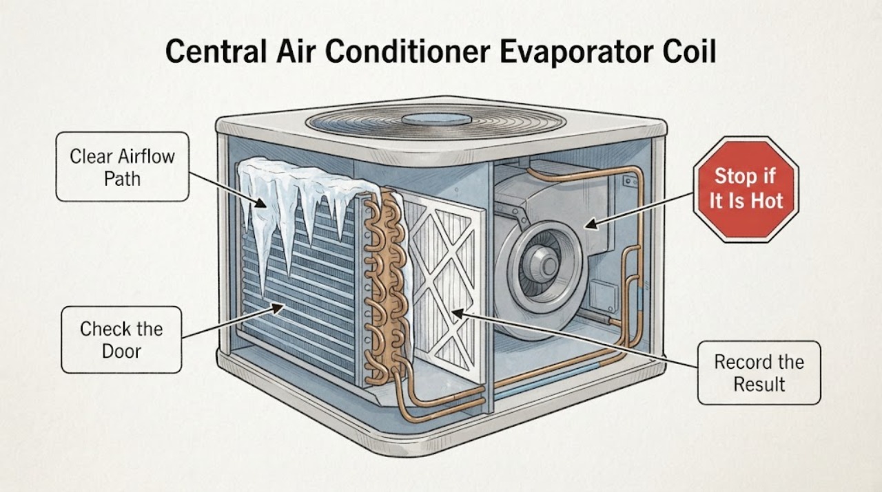 Central Air Conditioner Evaporator Coil