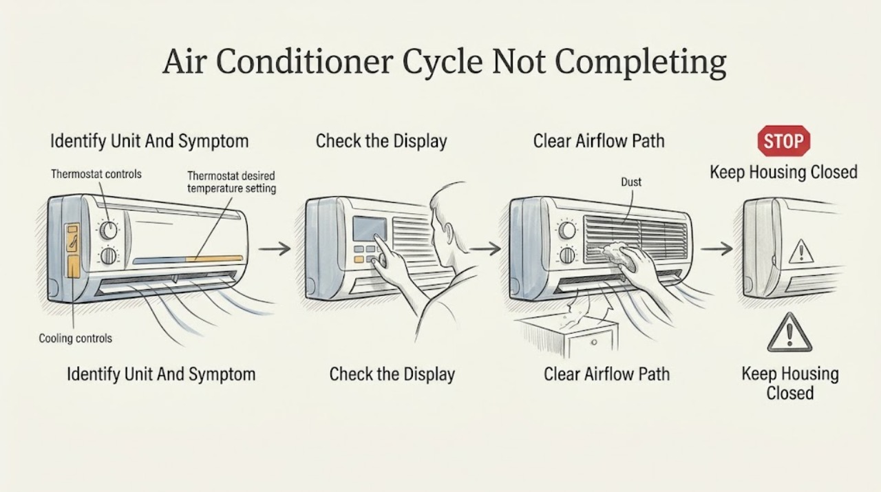 Air Conditioner Cycle Not Completing