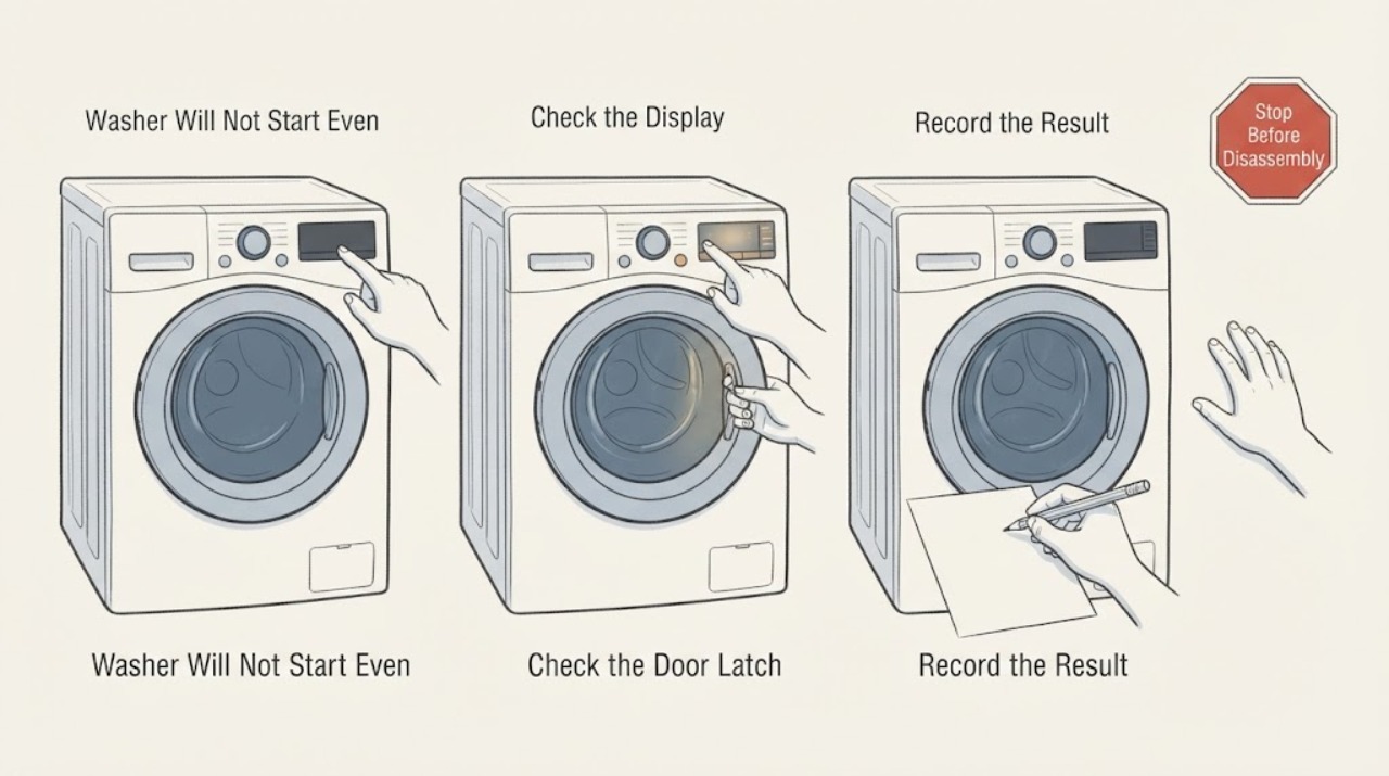 Washer Will Not Start Even