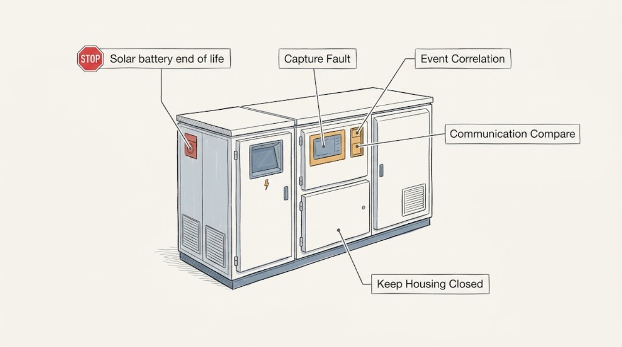 Solar battery end of life