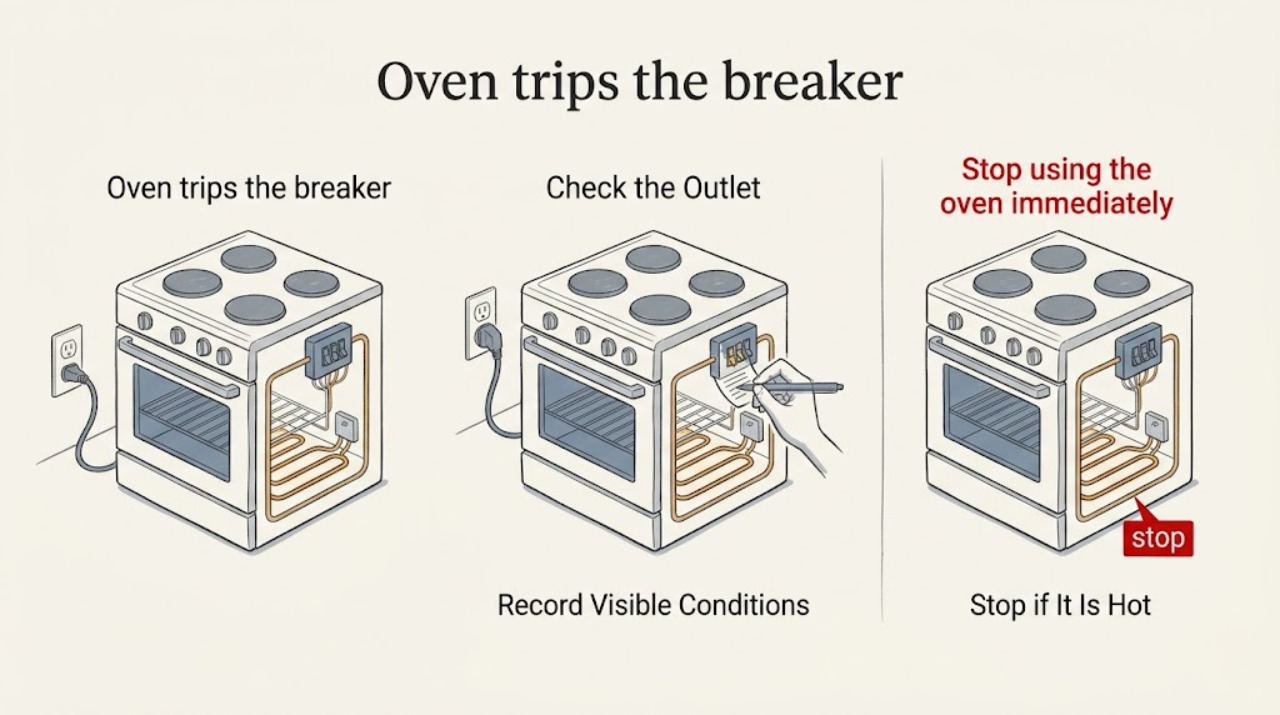 Oven trips the breaker
