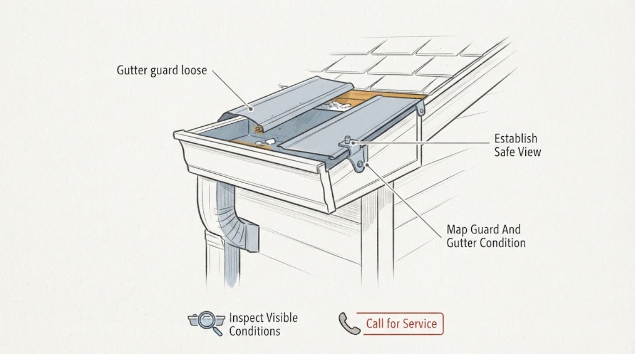 Gutter guard loose
