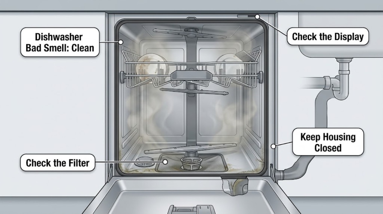 Dishwasher Bad Smell: Clean