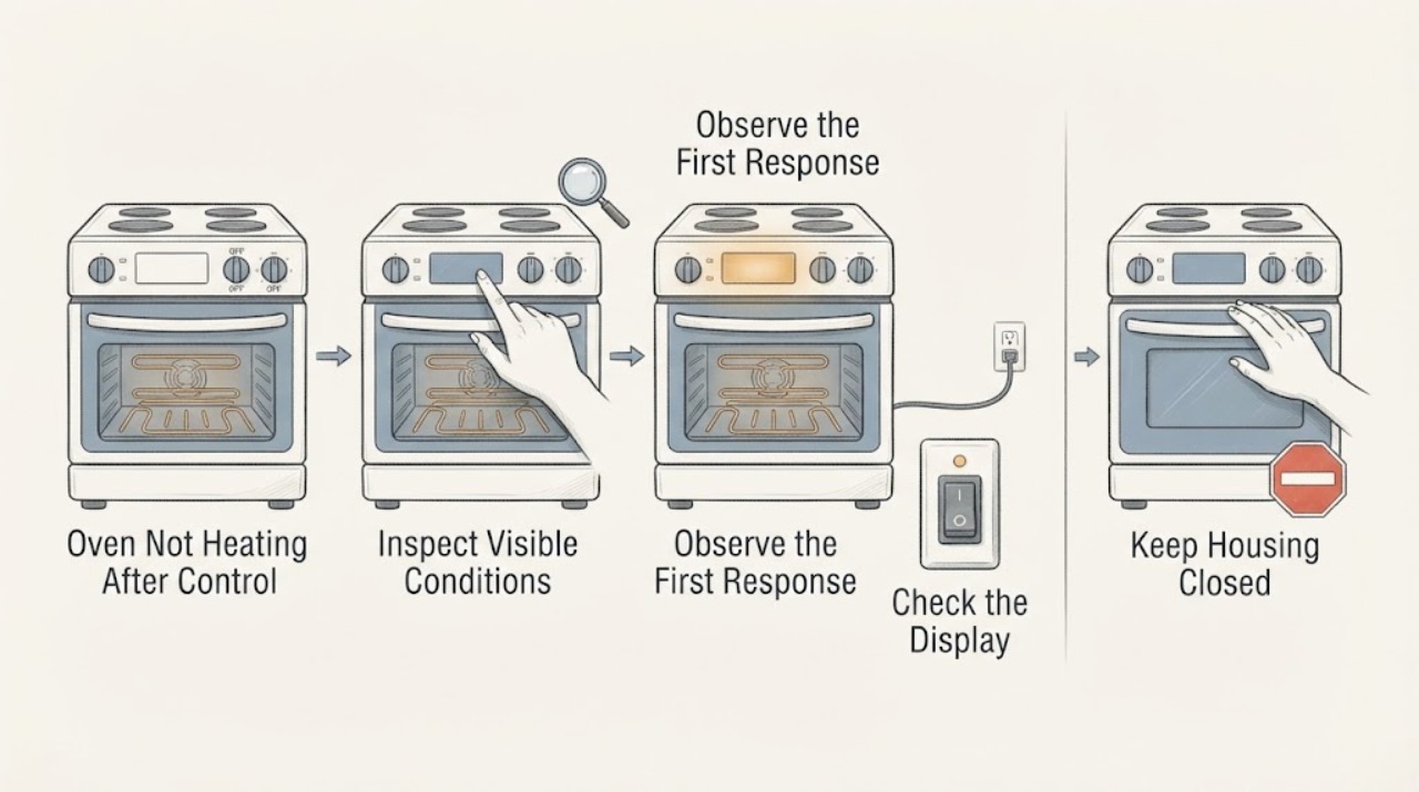 Oven Not Heating After Control