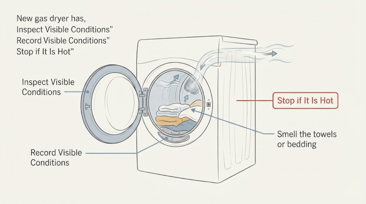New gas dryer has