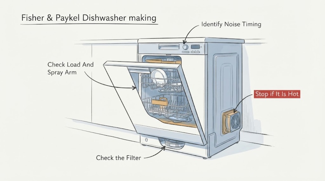 Fisher & Paykel Dishwasher making