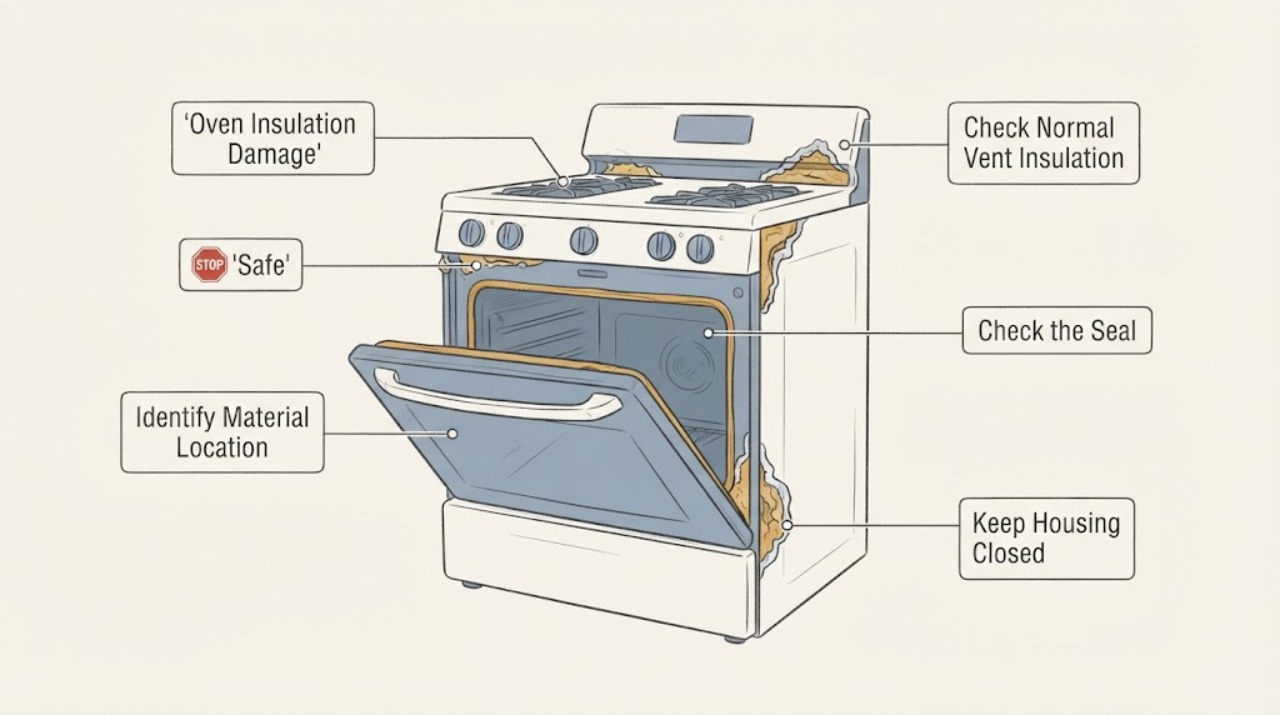 Oven Insulation Damage | Safe
