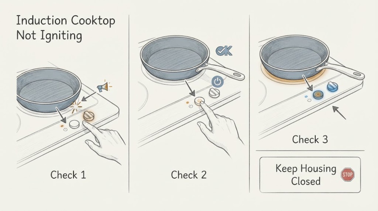 Induction Cooktop Not Igniting