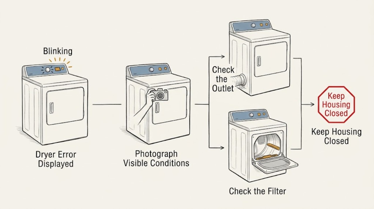 Dryer Error Displayed