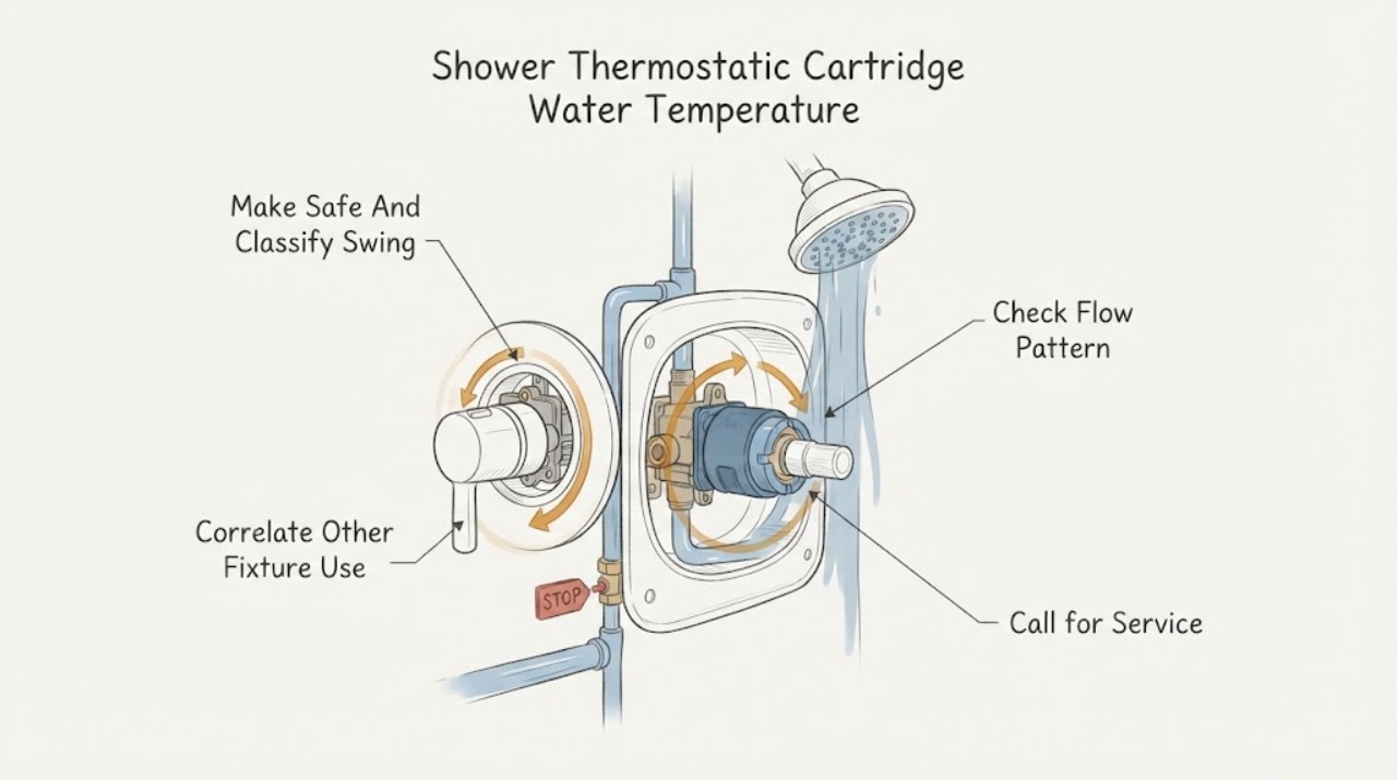 Shower Thermostatic Cartridge Water Temperature