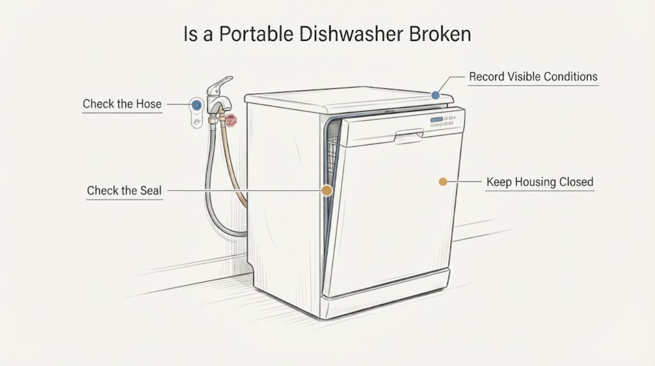 Is a Portable Dishwasher Broken