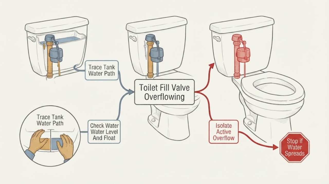 Toilet Fill Valve Overflowing