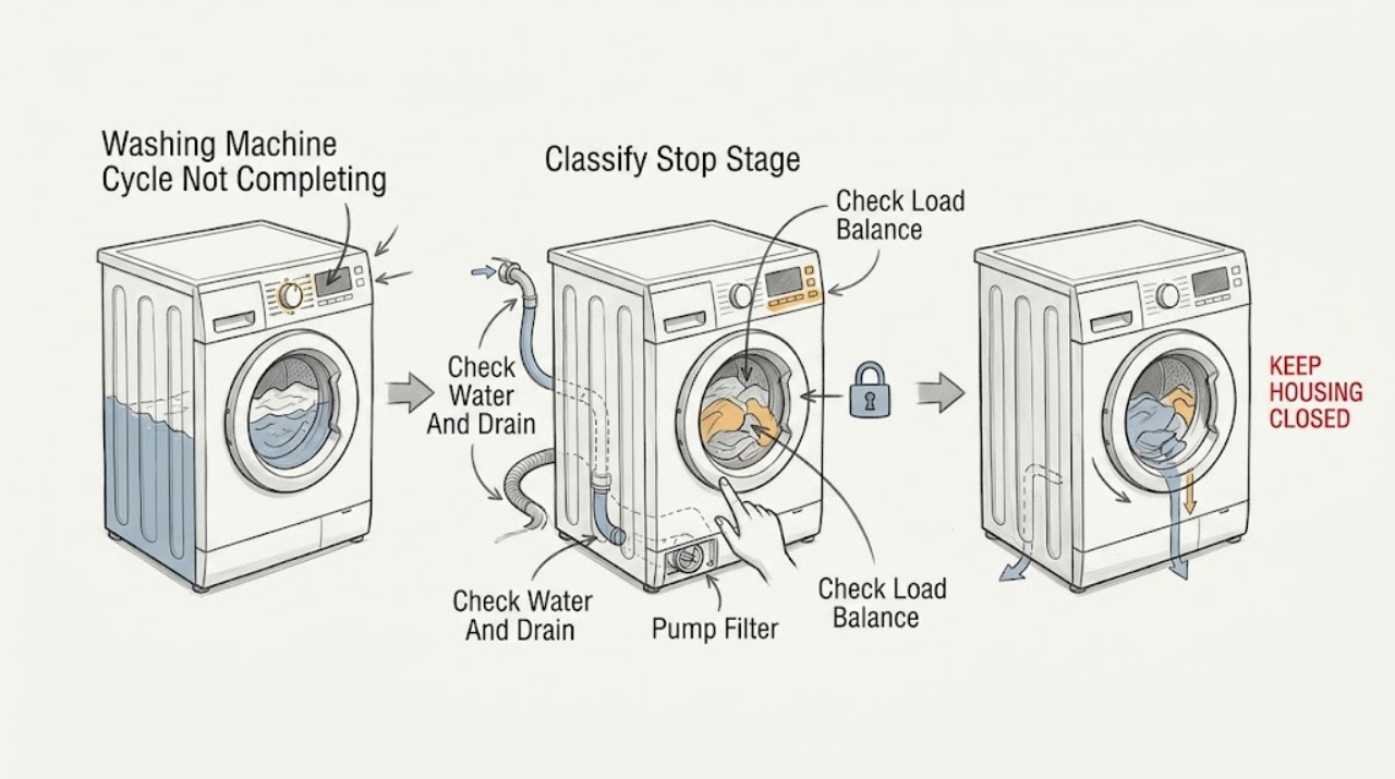 Washing Machine Cycle Not Completing