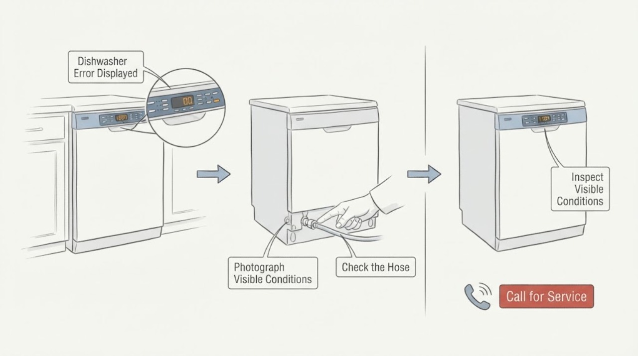 Dishwasher Error Displayed