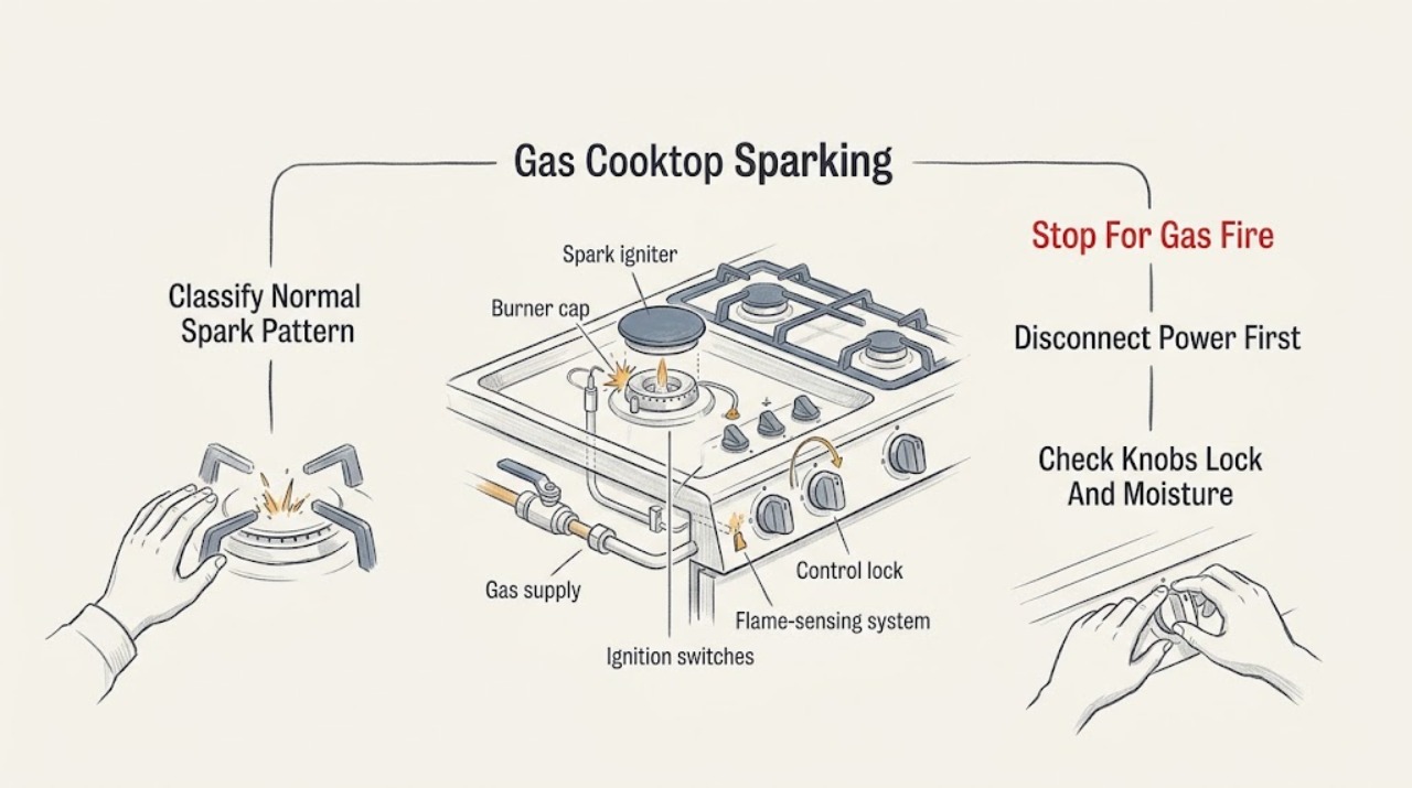 Gas Cooktop Sparking