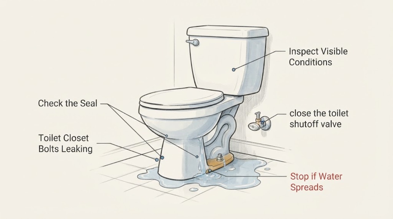 Toilet Closet Bolts Leaking
