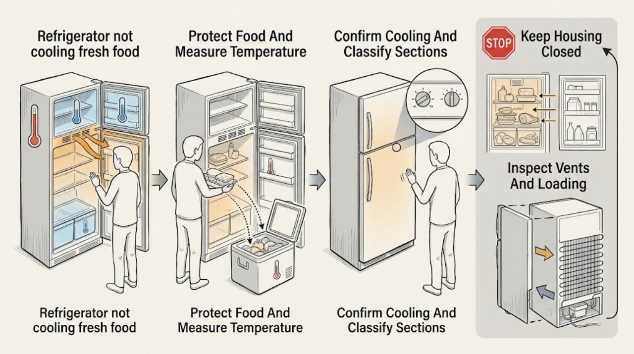 Refrigerator not cooling fresh food
